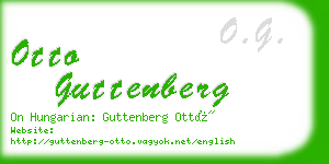 otto guttenberg business card